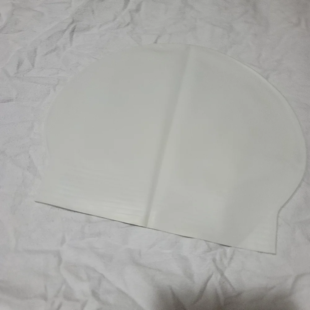 Nike White Latex Training Swim Cap Fina Approved